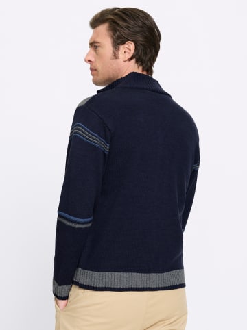 WITT WEIDEN Strickjacke in marine-gemustert