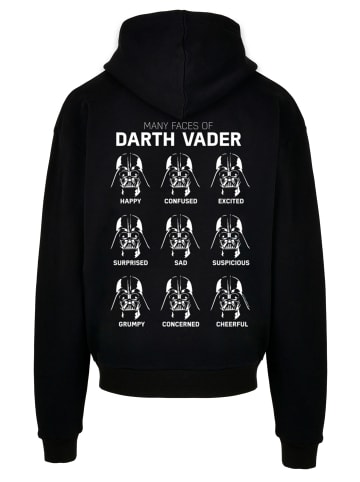 F4NT4STIC Ultra Heavy Hoodie tar Wars The Many Faces Of Darth Vader in schwarz