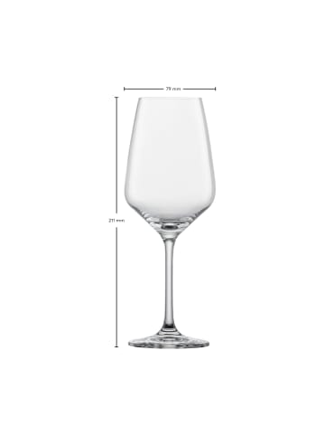 4er Set Weißweingläser Tulip in Transparent 356 ml
