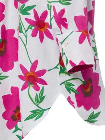 Marie Lund Leinenbluse Rihab in pink weiß - 0041