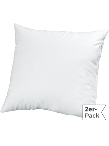 Erwin Müller Textilfaser Kuschelkissen 2er-Pack Donau in weiss