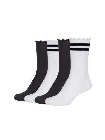 Tamaris Socken silky touch seam top 4er Pack white mix