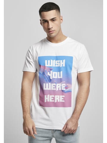 Mister Tee T-Shirt "Wish you were here Tee" in Weiß