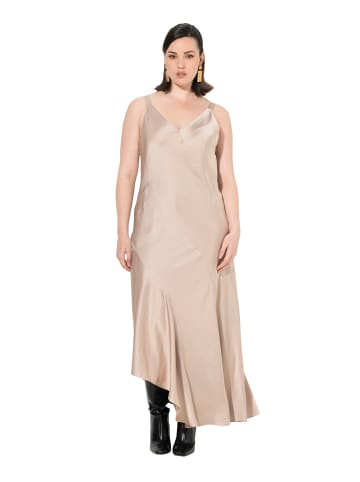 Ulla Popken Midikleid in dunkles kitt