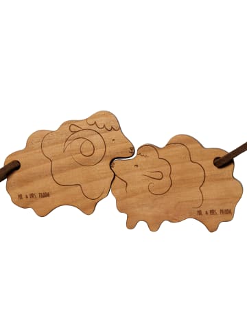 Mr. & Mrs. Panda anhänger schlüssel Schaf ZweiMenschkeit ohne Spruch in Braun