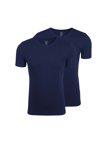 SNOCKS Unterhemd Rundhals aus Bio-Baumwolle 2 Stück in Dunkelblau