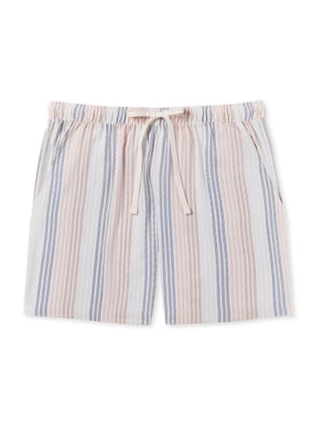 Schiesser Pyjamashorts Mix+Relax in beige, blau