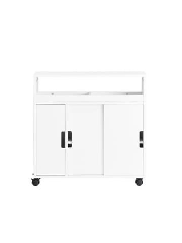 SoBuy Toiletten-Schrank in Reinweiß - (W) 20 x (H) 71 x (L) 70 cm