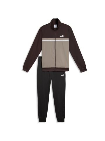 Puma Poly Colorblock Suit in Braun