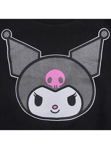 Cerda Sweatshirt Hello Kitty Kuromi Cropped in Schwarz