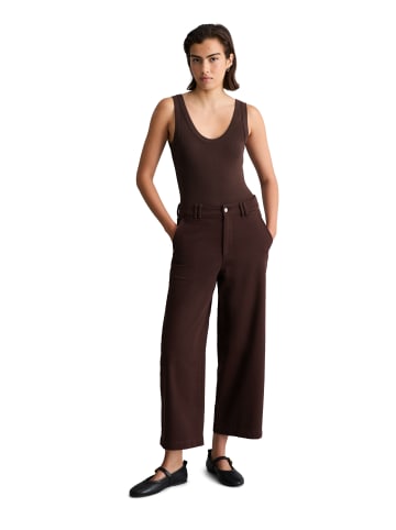 Marc O'Polo DENIM Barrel Pants cropped in Burnt Aubergine