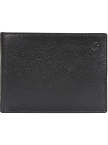 Esquire Eco Geldbörse III Leder 12 cm schwarz