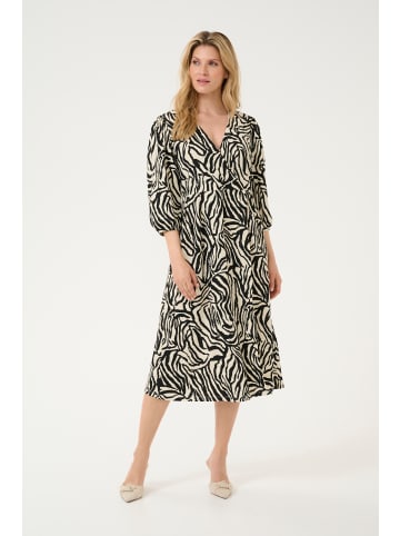 Kaffe Jerseykleid KAtrine in Black/Turtledove Print