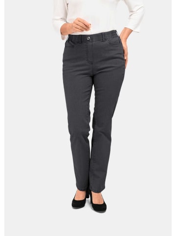 GOLDNER Klassische Jeansschlupfhose MARTHA in anthrazit