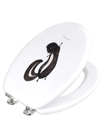 Mr. & Mrs. Panda Klobrille Stinktier Handstand ohne Spruch in Weiß