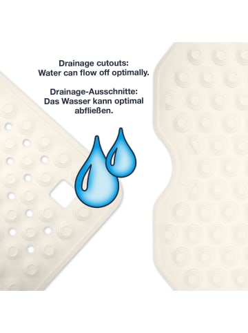 WohnDirect geruchsneutrale Badewanneneinlage in weiss