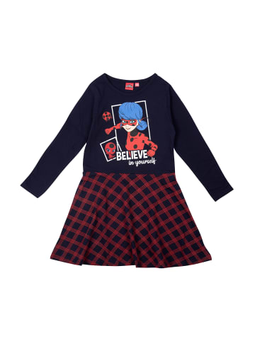 Miraculous Miraculous Kleid Ladybug Believe in yourself Kleidchen langarm in blau/rot