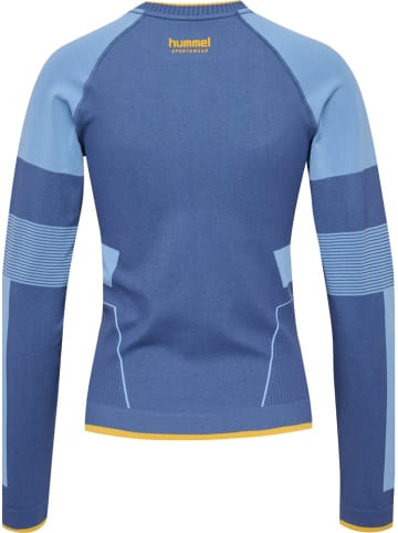 Hummel Longsleeve "Seamless T-Shirt Longsleeve" in Blau