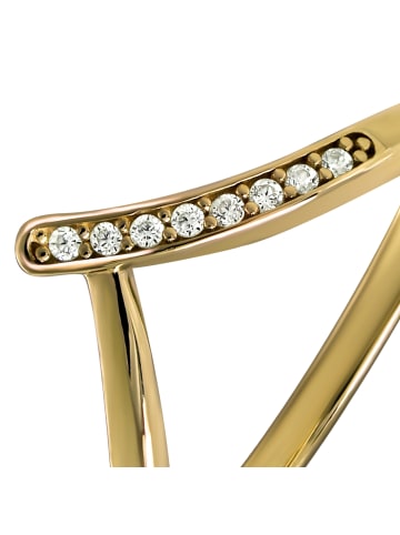 GoldDream Goldring 333 Gelbgold - 8 Karat V Ring Größe 56 (17,8) Ringe