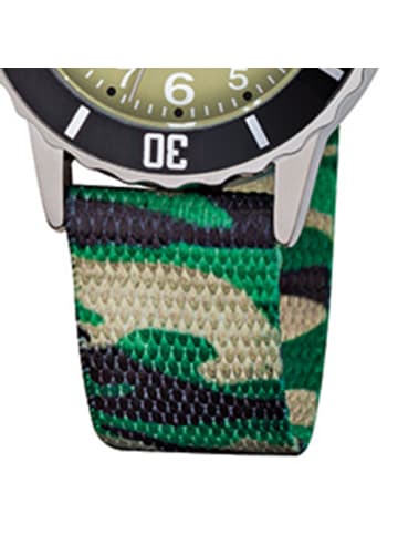 Regent Armbanduhr Regent Kinderuhren grün, schwarz, beige mittel (ca. 32mm)