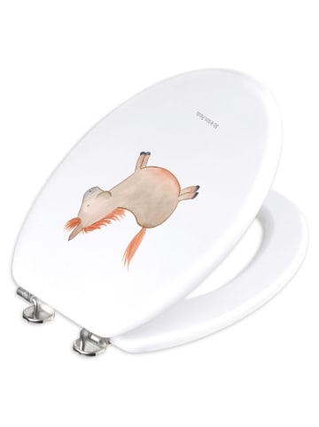 Mr. & Mrs. Panda Klobrille Pferd Springen ohne Spruch in Weiß