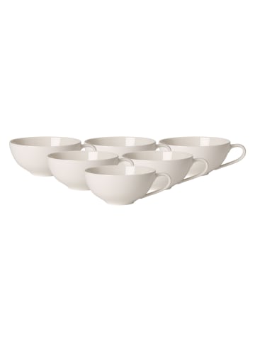 Villeroy & Boch 6er Set Teetassen For Me in Weiß 110 ml in weiß