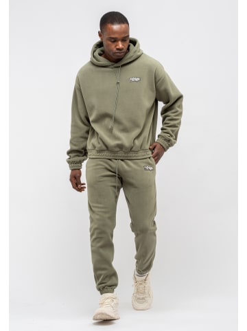 Tom Barron Trainingsanzug Lässiger Oversize-Fleece-Trainingsanzug in KHAKI