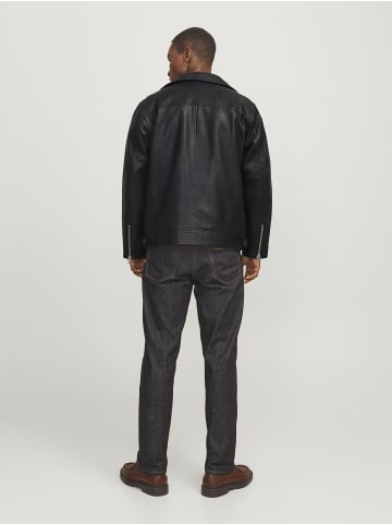 Jack & Jones Lederjacke in Black