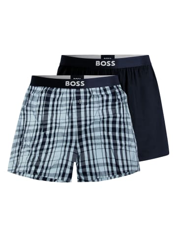 BOSS 2er Pack Boxer Shorts EW in Blau