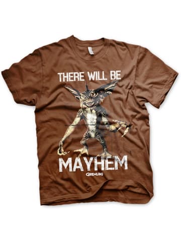 Gremlins T-Shirt "There Will Be Mayhem T-Shirt" in Braun