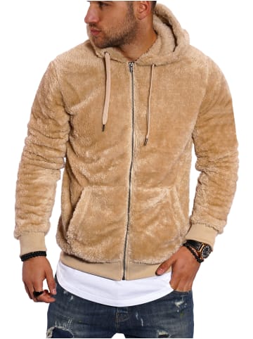 behype Fleecejacke Teddy-NZ in beige