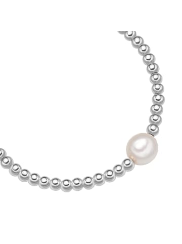 Yokoamii Armband aus Metall-Legierung mit Süßwasser-Zuchtperle in weiß