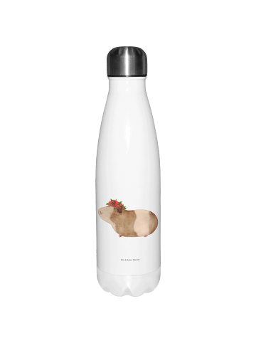 Mr. & Mrs. Panda Thermosflasche Meerschweinchen Weisheit ohne Sp... in Weiß