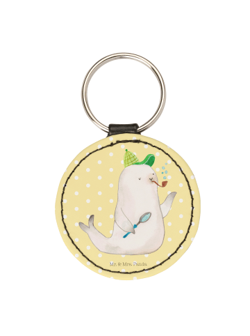 Mr. & Mrs. Panda Anhänger Robbe Sherlock ohne Spruch in Gelb Pastell