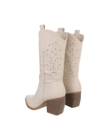 Ital-Design Stiefel in Beige