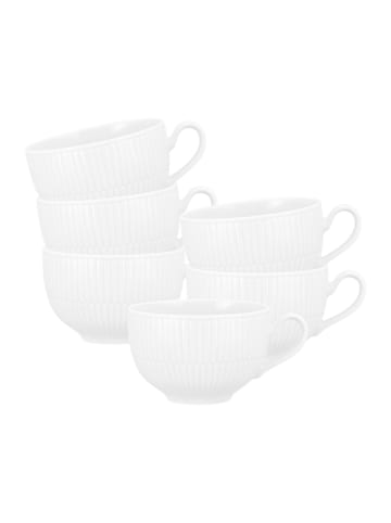 Seltmann Weiden 6er Set Milchkaffeetassen Amina in – 0,35 l in Weiß
