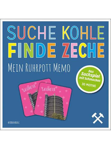 Emons Suche Kohle - Finde Zeche. Mein Ruhrpott Memo | Memory mit 30 liebevoll...