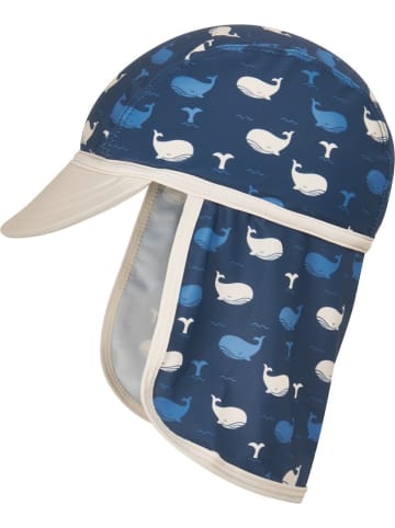 Playshoes Kinder Mütze "UV-Schutz Muetze Wal" in Blau