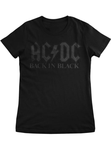 AC/DC Shirt "Back In Black Girly Tee" in Schwarz