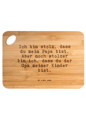 Mr. & Mrs. Panda Holzbrett Ich bin stolz, dass... mit Spruch in Braun