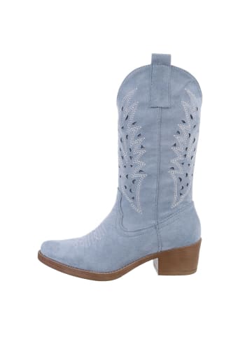 Ital-Design Stiefel in Hellblau