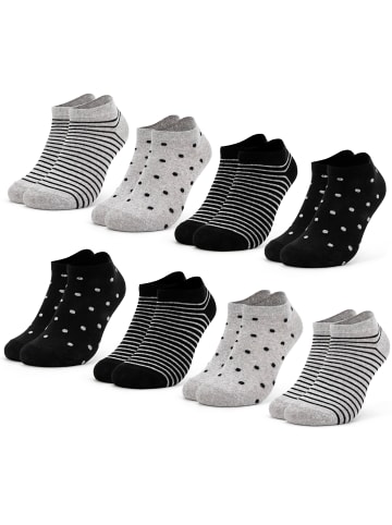 Occulto 8er Pack Sneaker Socken Muster Maja in Schwarz Mix