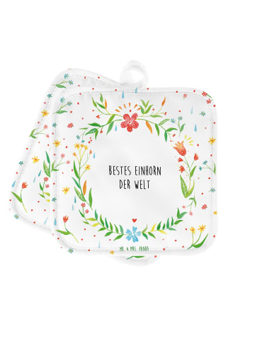 Mr. & Mrs. Panda Topflappen Einhorn mit Spruch in Keine Angabe