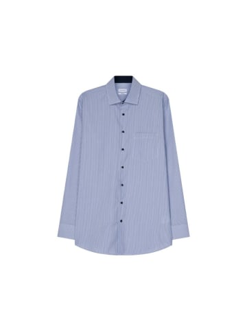 Seidensticker Langarm Business Hemd für Herren in blau