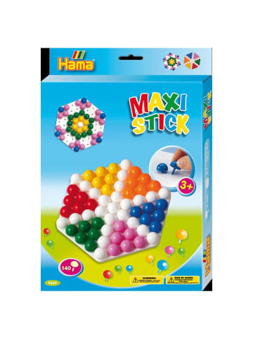 Hama Geschenkbox Maxi-Sticks mit Lochplatte Sechseck in bunt