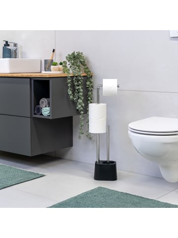 bremermann WC-Garnitur 12,8 x 65,5 x 16 cm in Schwarz