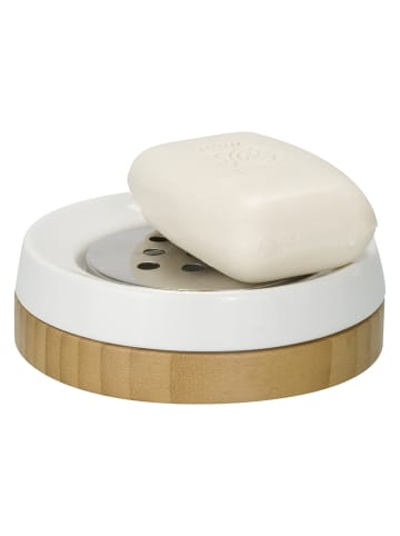 Wenko Seifenablage Seifenhalter Seifenschale in Weiß, (B) 12 x (H) 4 x (L) 12 cm