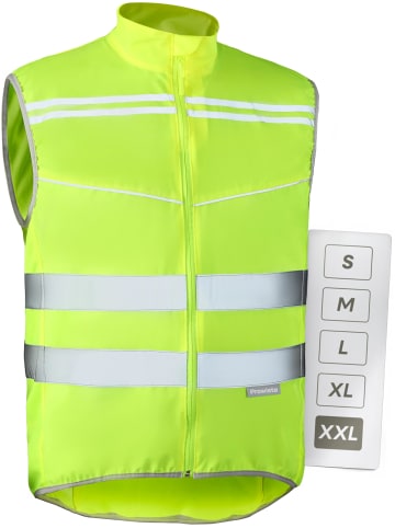 Prowiste Fahrradweste Größe XXL – Reflektor, Mesh, Rückentasche