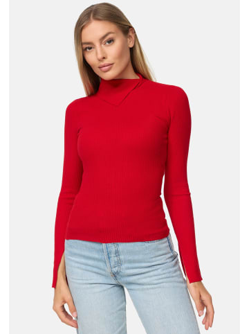 Threadbare Rollkragenpullover Ross in Red