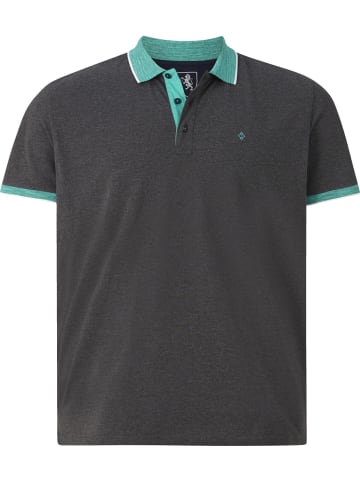 Charles Colby Poloshirt EARL CINNAK in dunkelgrau melange